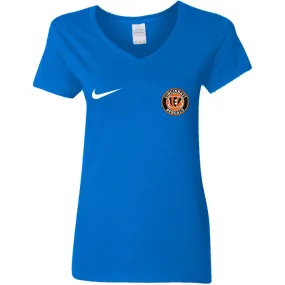 Nike Cincinnati Bengal Nfl Football Women V-Neck T-Shirt