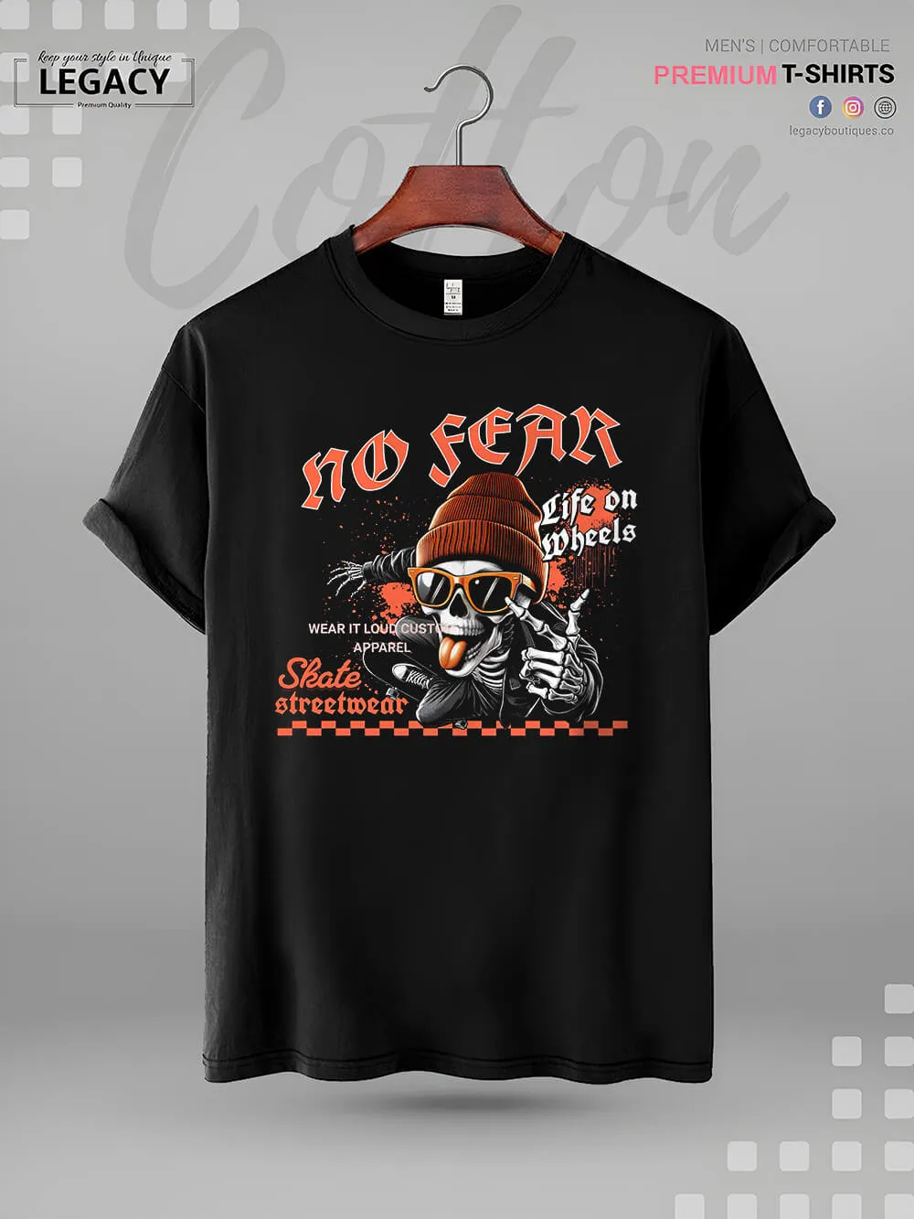 No Fear Life On Wheels Mens XXXL Tshirt In Lowest Price Only In BD