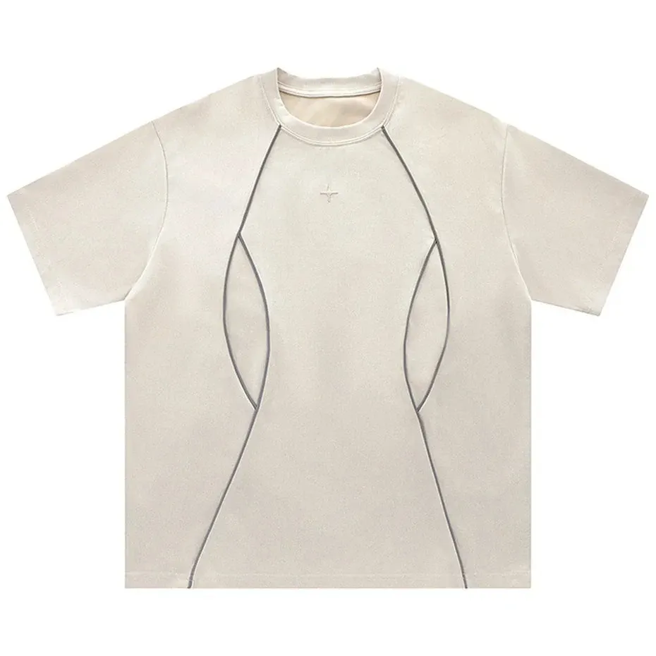 'Nova' Structured Suede-Finish T-Shirt