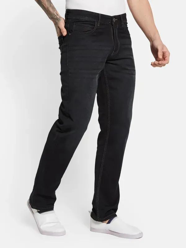Octave Men Mid-Rise Straight Fit Stretchable Jeans