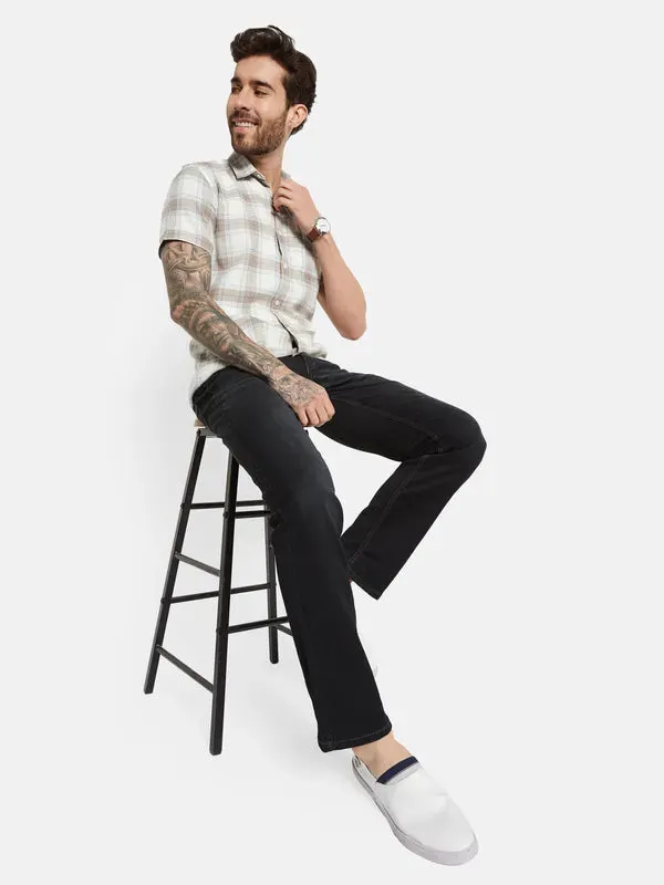 Octave Men Mid-Rise Straight Fit Stretchable Jeans