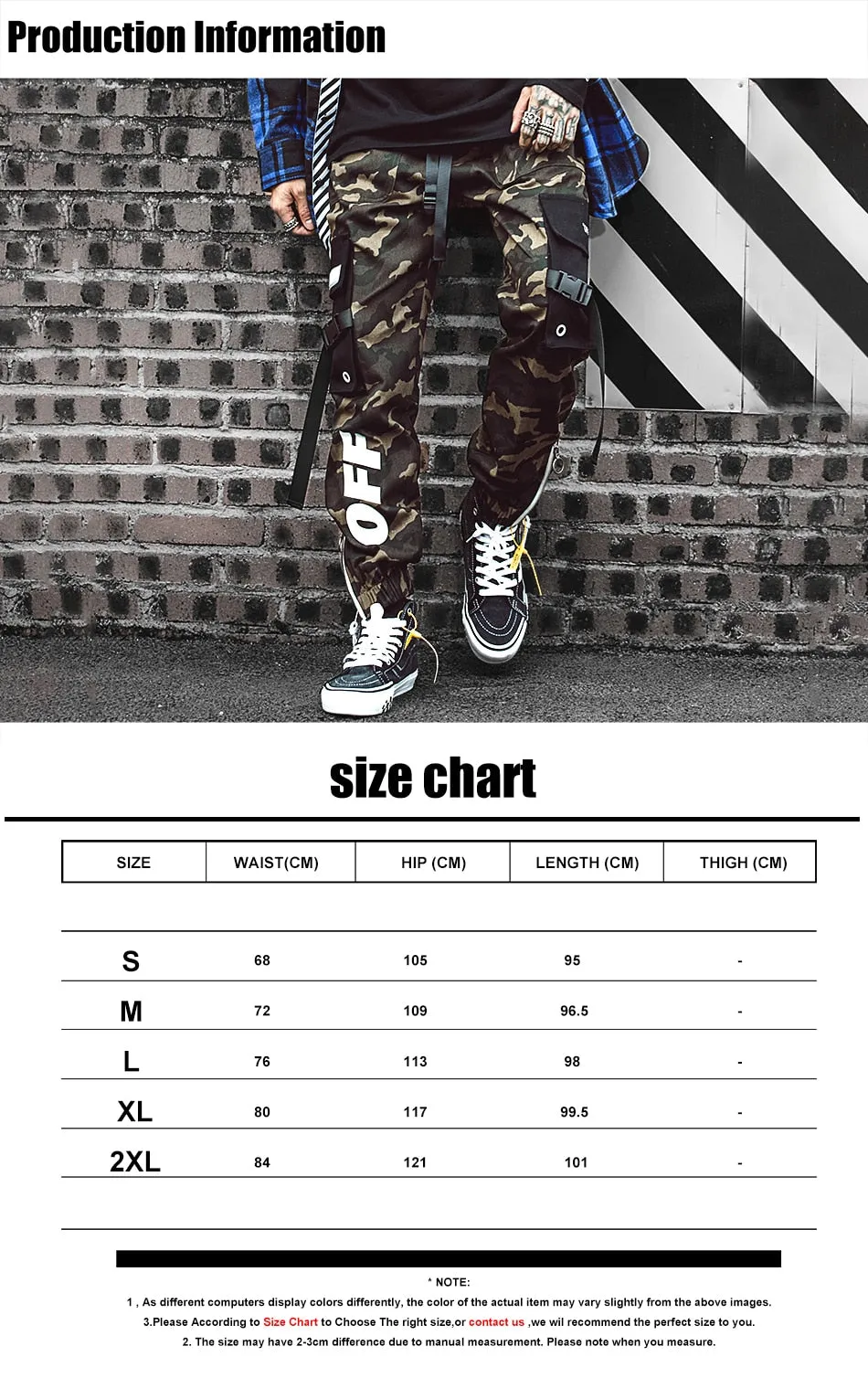 OFF Camouflage  Cargo Pants