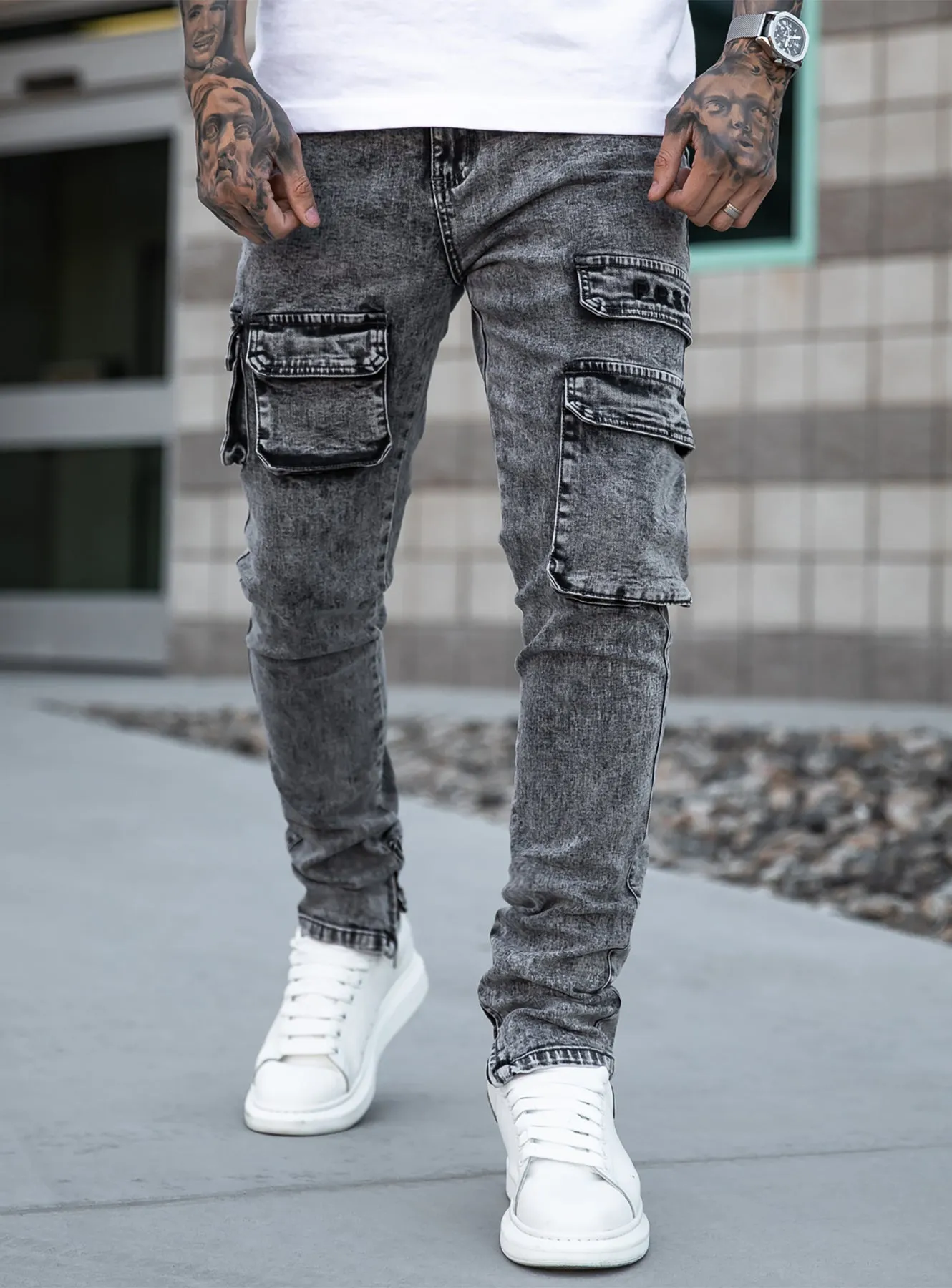 OG Cargo Jeans in Grey