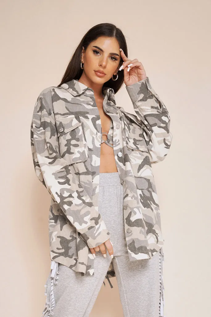 OVERSIZED CAMO SHACKET