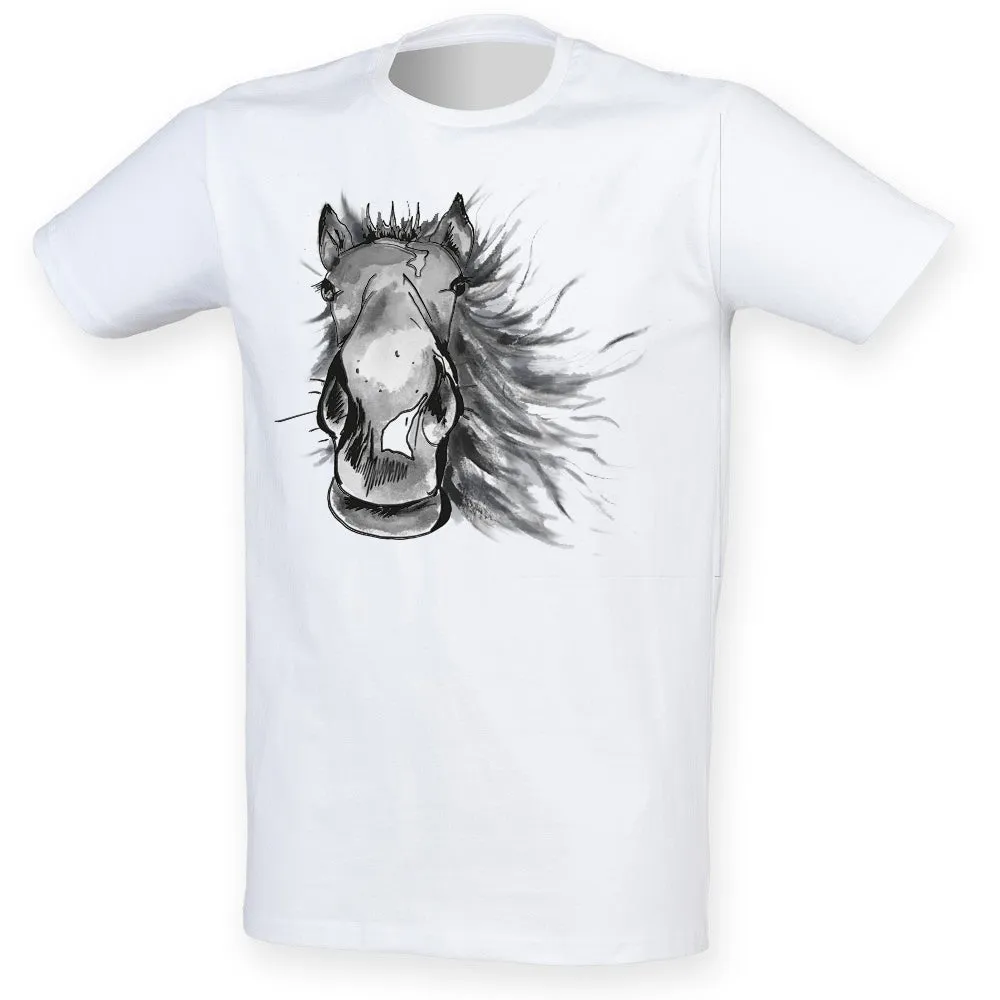 Painted horse men t-shirt