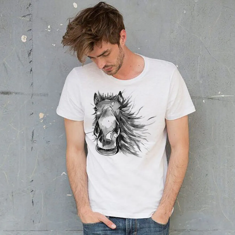 Painted horse men t-shirt