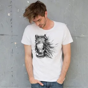 Painted horse men t-shirt