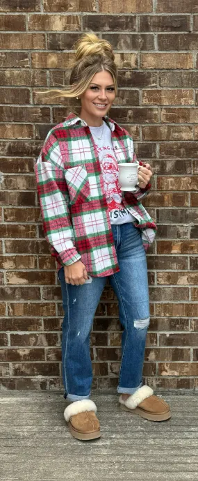 Plaid Christmas Shacket