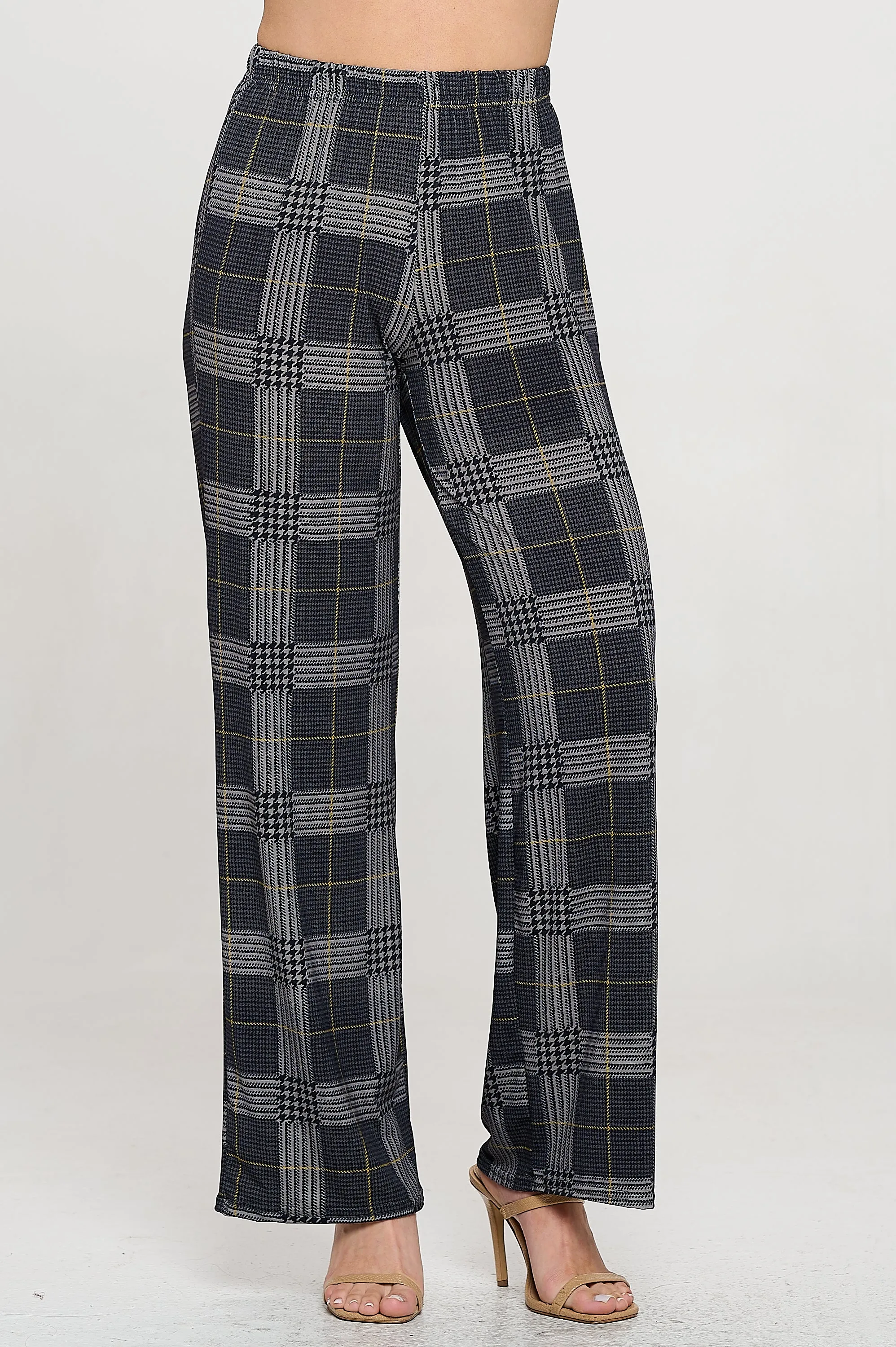 Print Flared Pants-5042HT-ARD1-D008