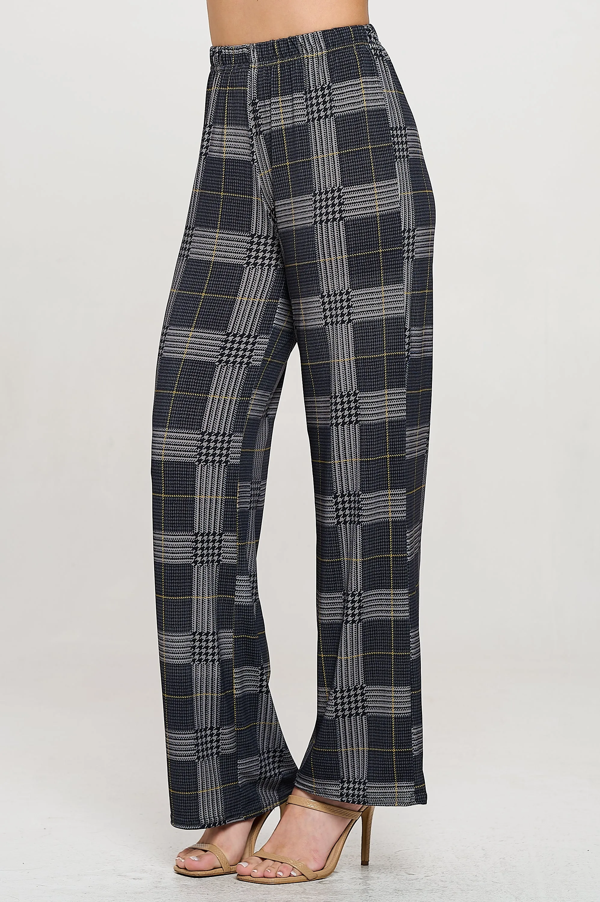 Print Flared Pants-5042HT-ARD1-D008