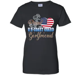 Proud U.S. Coast Guard Girlfriend Patriotic Heart T Shirt t-shirt