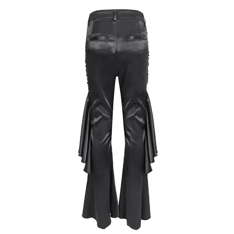 PT241 Gathered flared trousers with side seams