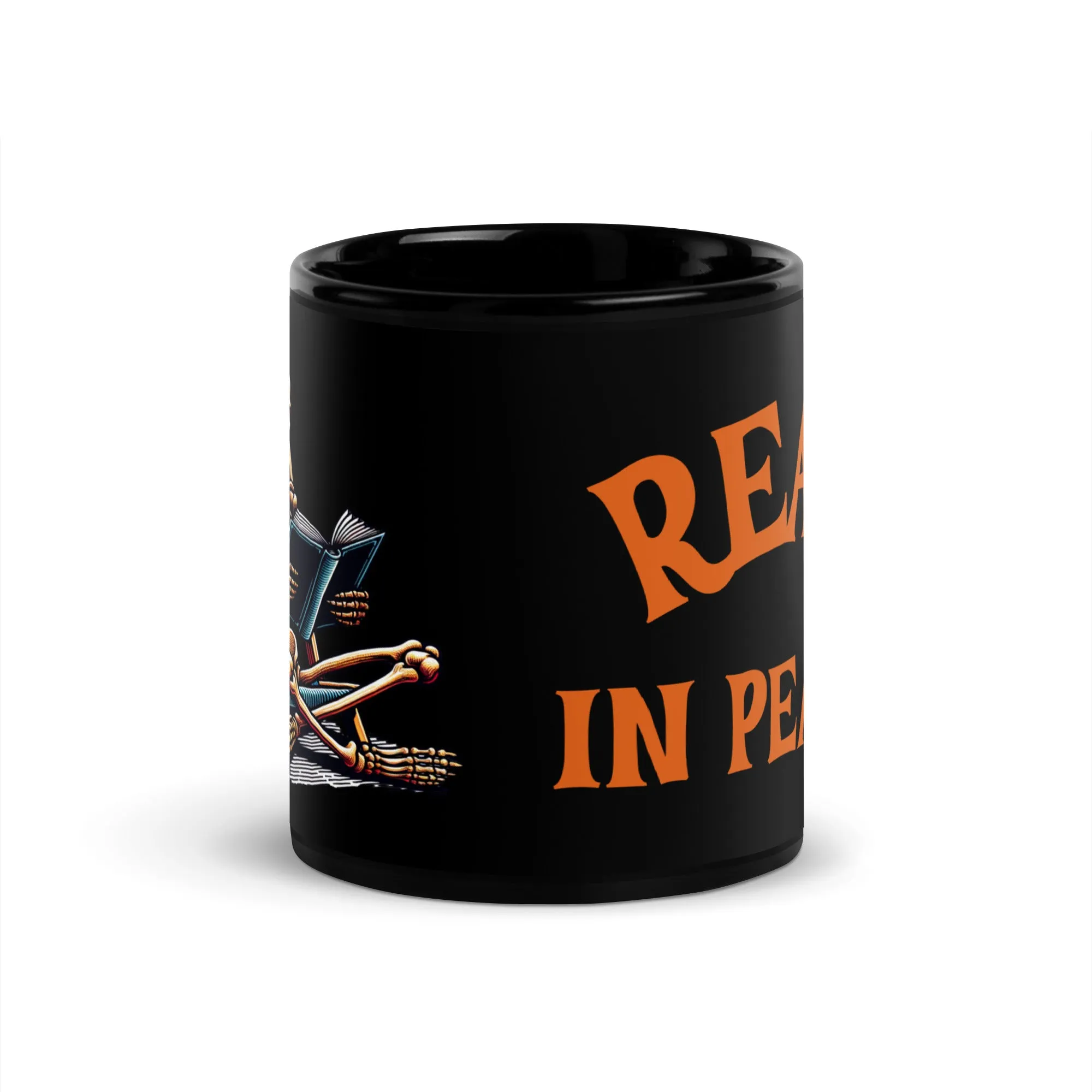 Read in Peace Black Glossy Mug