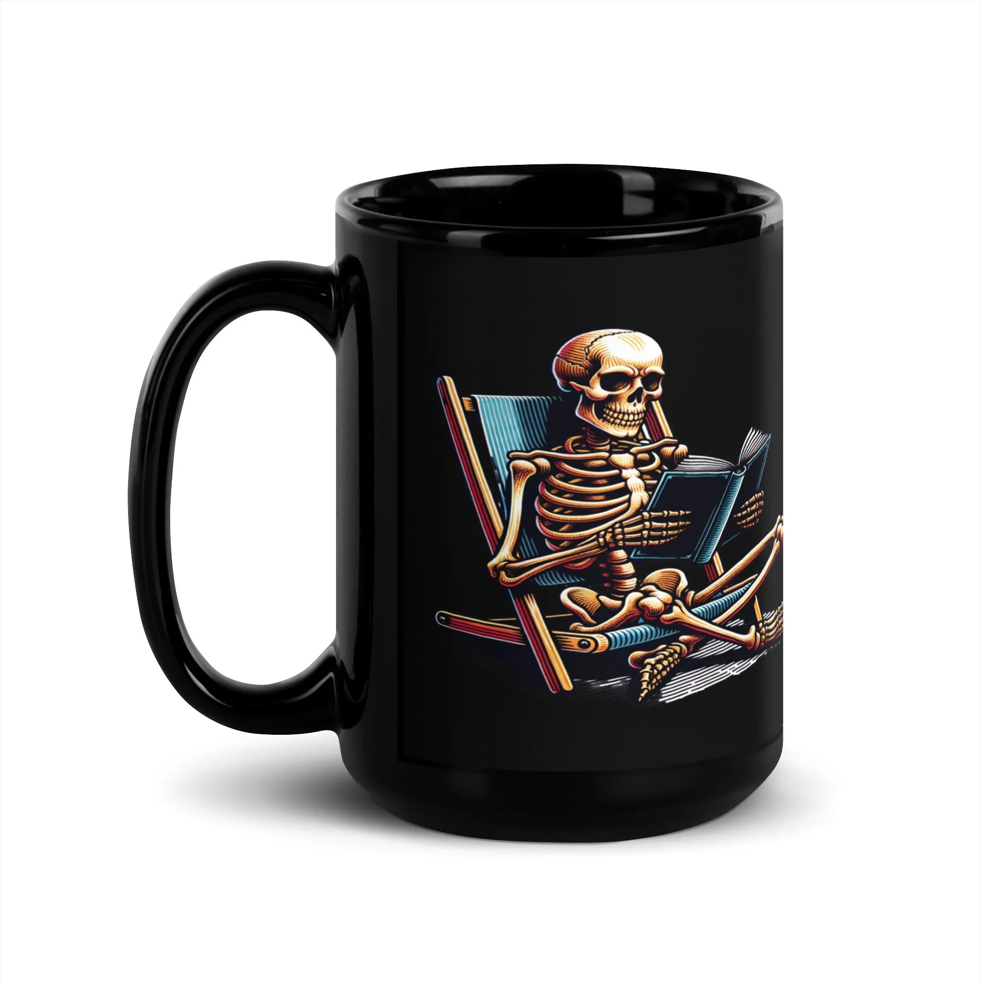 Read in Peace Black Glossy Mug