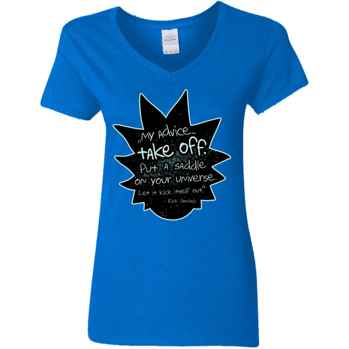 Rick And Morty My Advice  Take Off Women V-Neck T-Shirt