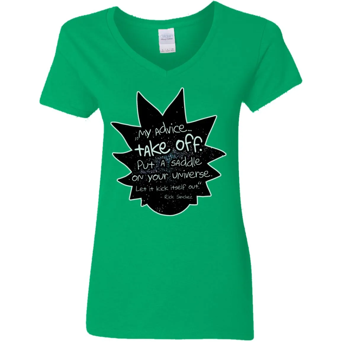 Rick And Morty My Advice  Take Off Women V-Neck T-Shirt