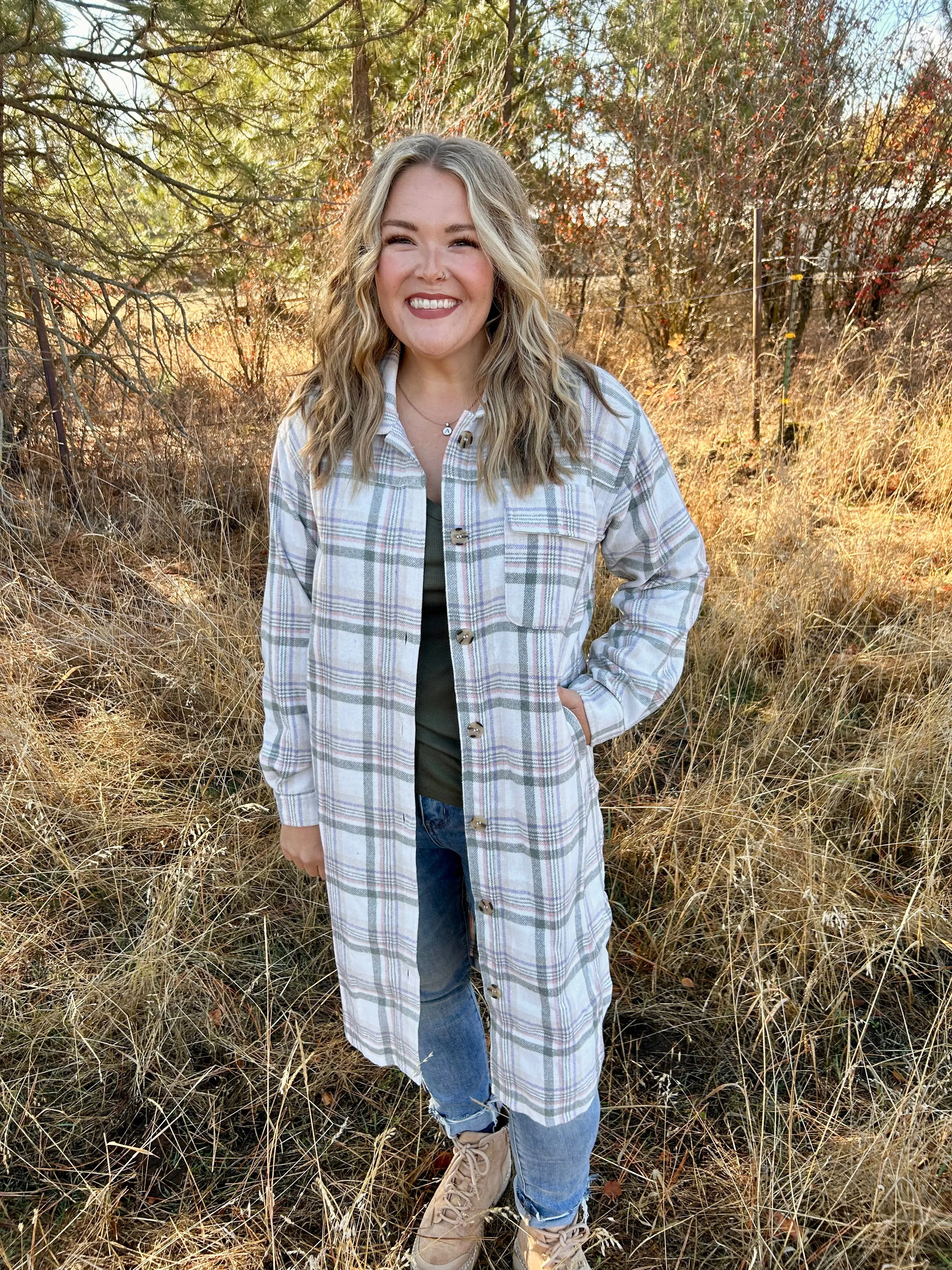 Rosie Plaid Shacket FINAL SALE!