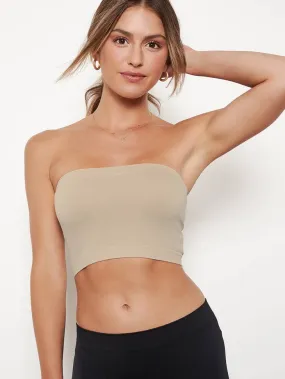 Seamless Crop Tube Top Nude