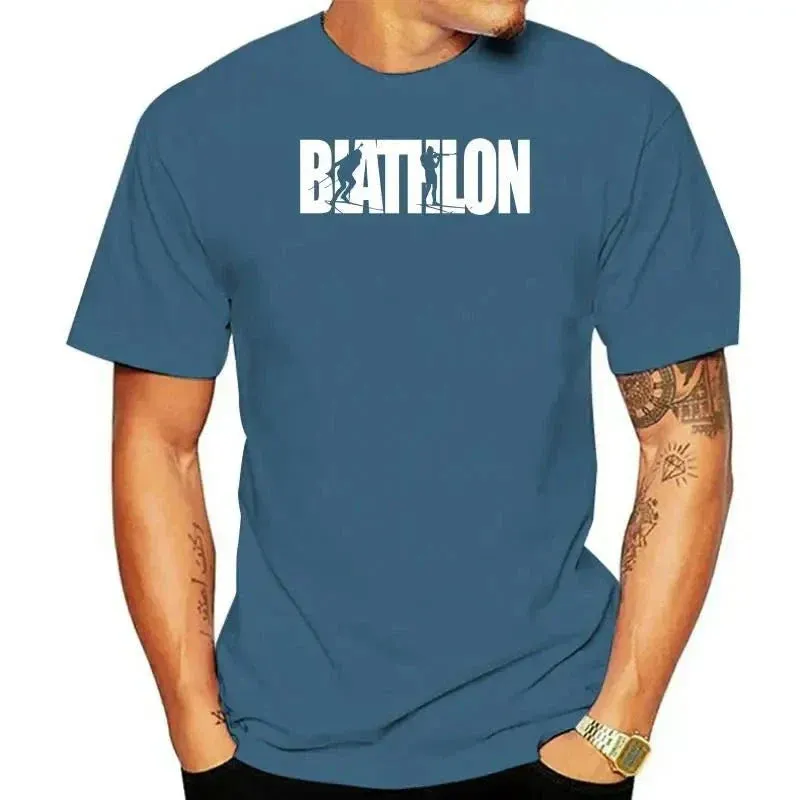 shirt featuring biathlon winter sport text print Excellent