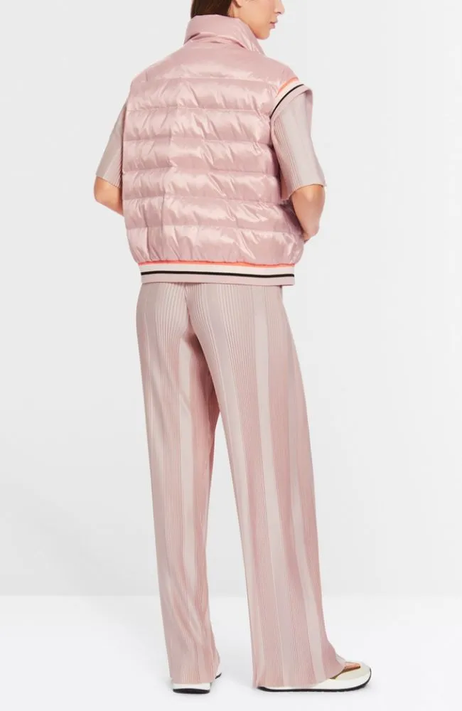 Short Sleeve Vest in Nude