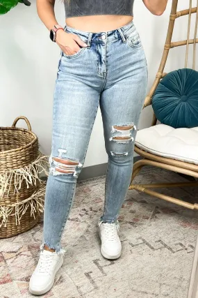 Sorai High Rise Distressed Skinny Jeans - FINAL SALE