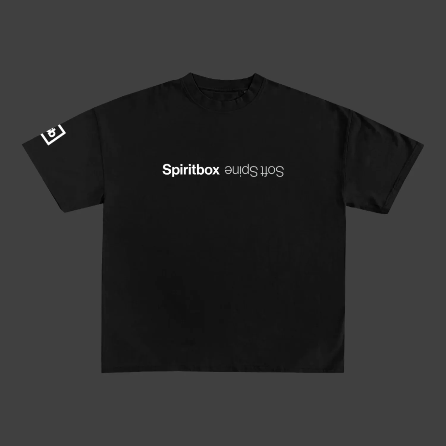 Spine Icon Black Tee