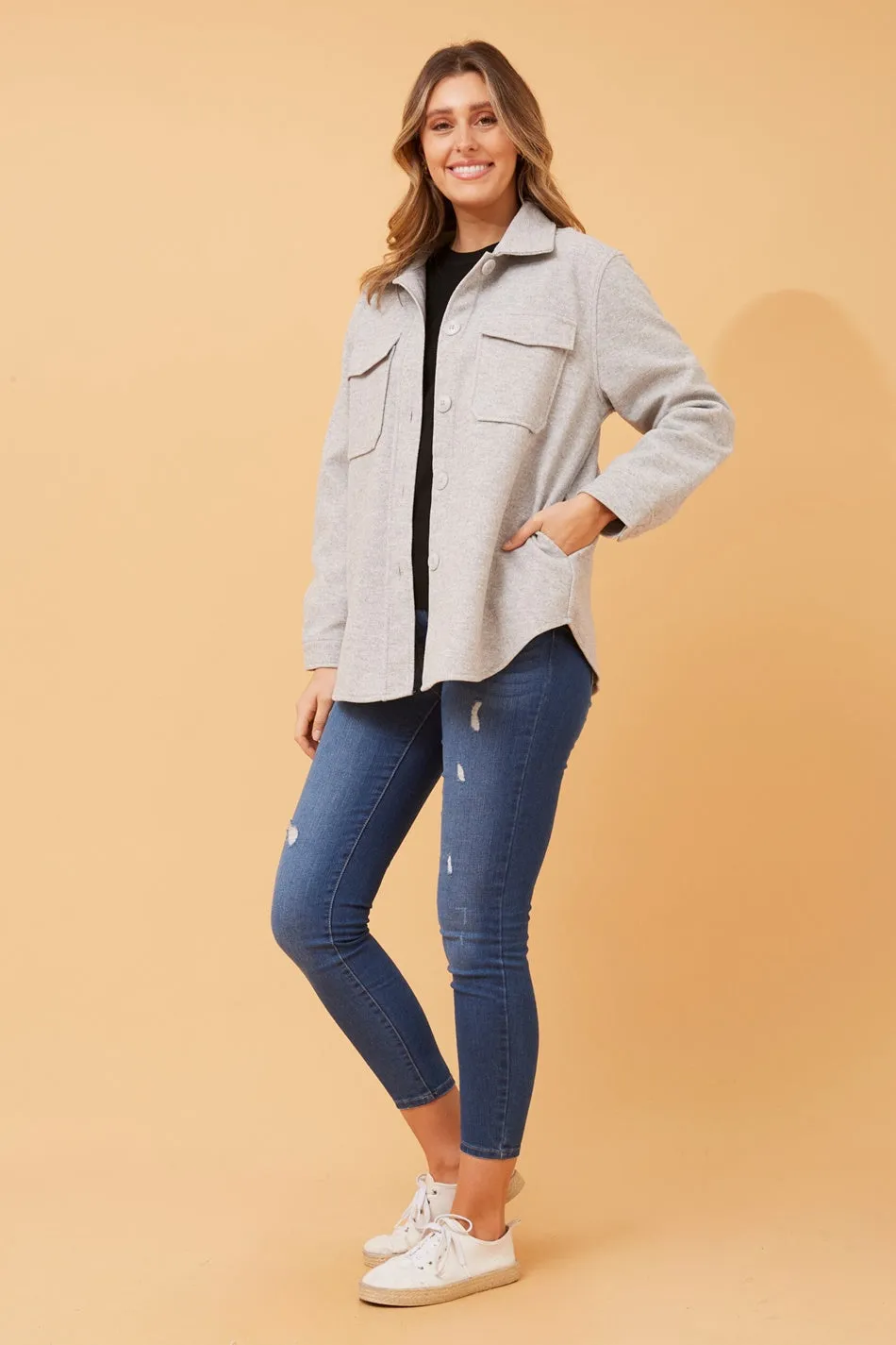 STORMI PATCH POCKET SHACKET
