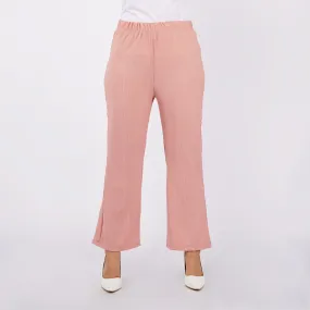 Stylistic Mr. Lee Ladies Basic Non-Denim Flared Pants 145273-U (Pink)