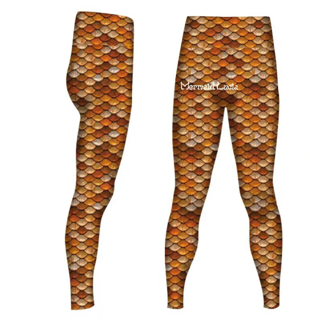 Swimmable Silicone Fin Scale Pants Mermaid Merman Tights Trousers