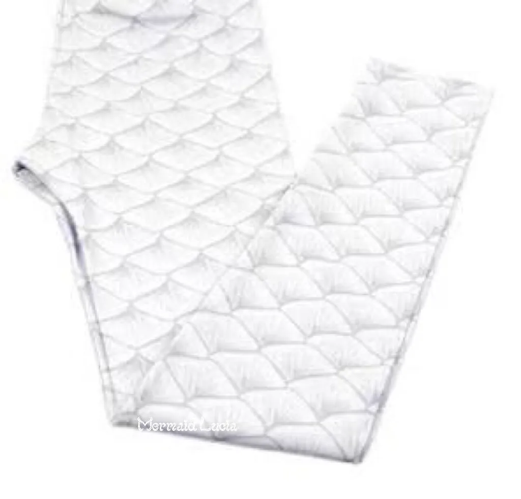 Swimmable Silicone Fin Scale Pants Mermaid Merman Tights Trousers
