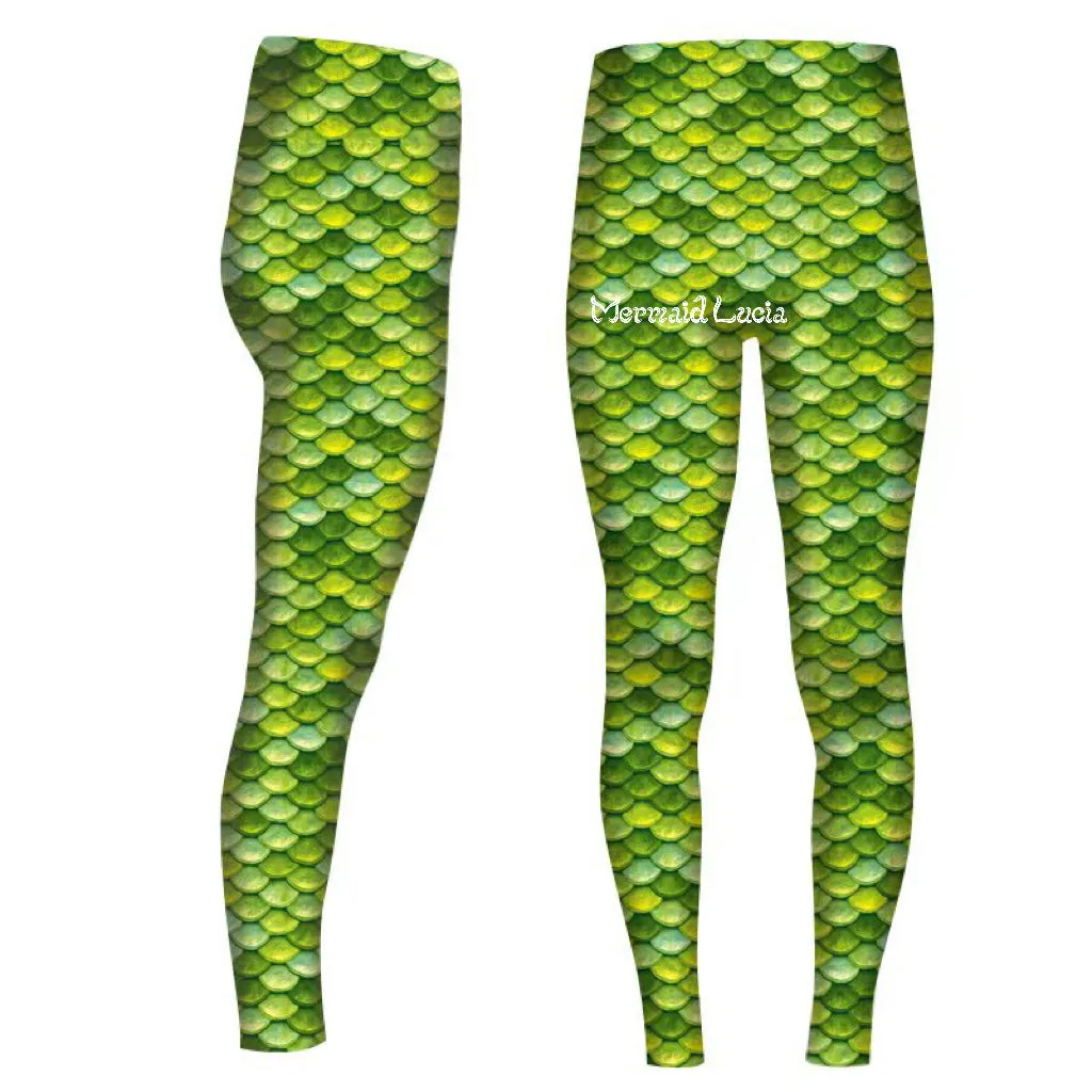 Swimmable Silicone Fin Scale Pants Mermaid Merman Tights Trousers