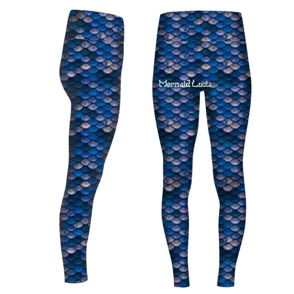 Swimmable Silicone Fin Scale Pants Mermaid Merman Tights Trousers