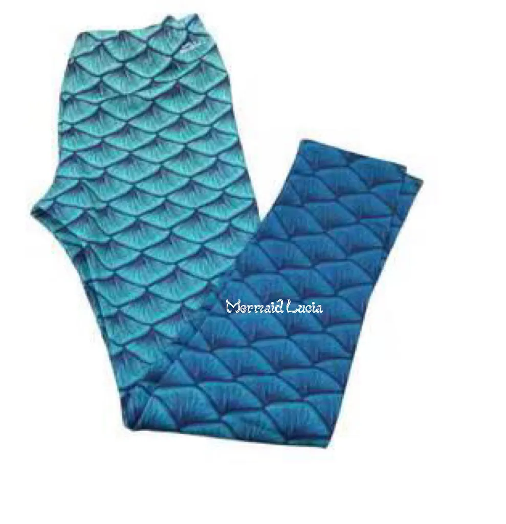 Swimmable Silicone Fin Scale Pants Mermaid Merman Tights Trousers