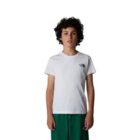 The North Face maglietta manica corta junior Box NSE NF0A89VTFN4 bianco