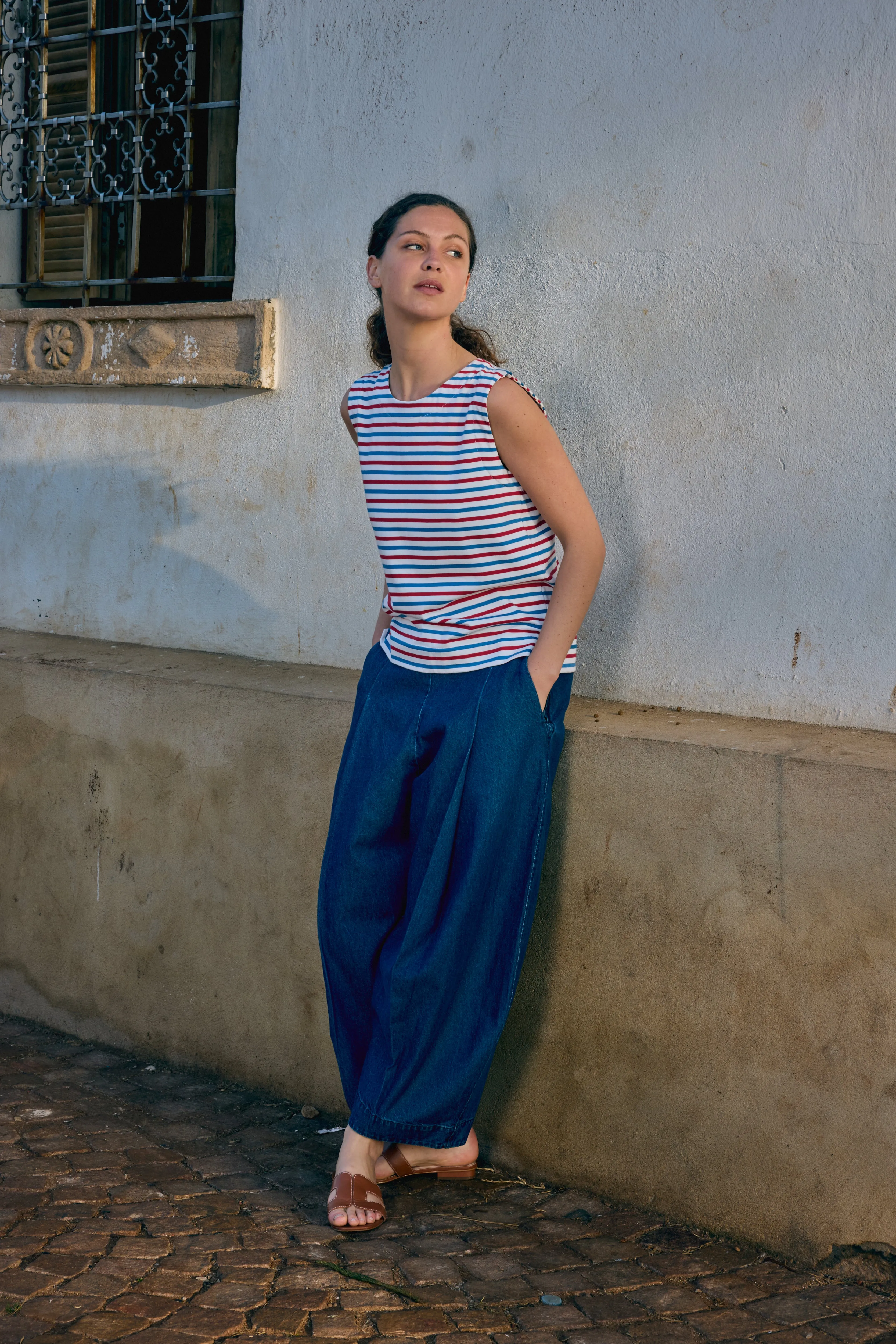 The Striped Jersey Vest