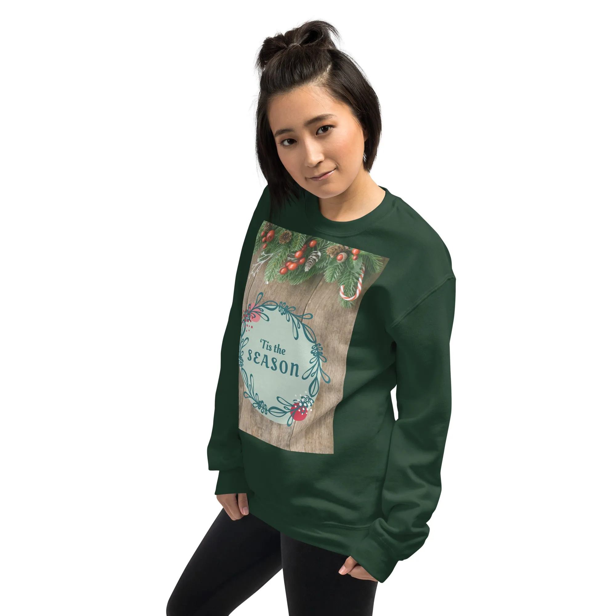 Tis The Season Christmas Sweatshirt (Glamourange Christmas Sweatshirt Womens)