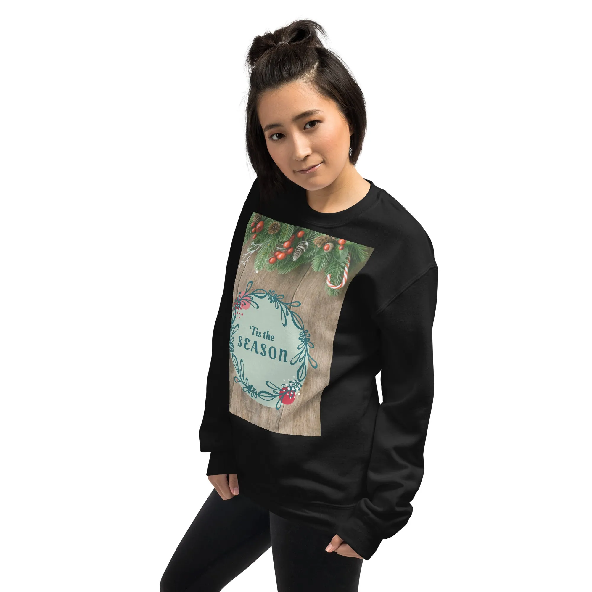 Tis The Season Christmas Sweatshirt (Glamourange Christmas Sweatshirt Womens)