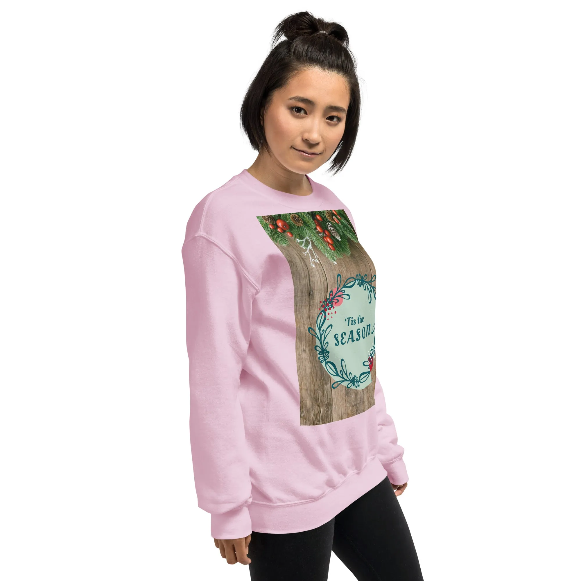 Tis The Season Christmas Sweatshirt (Glamourange Christmas Sweatshirt Womens)