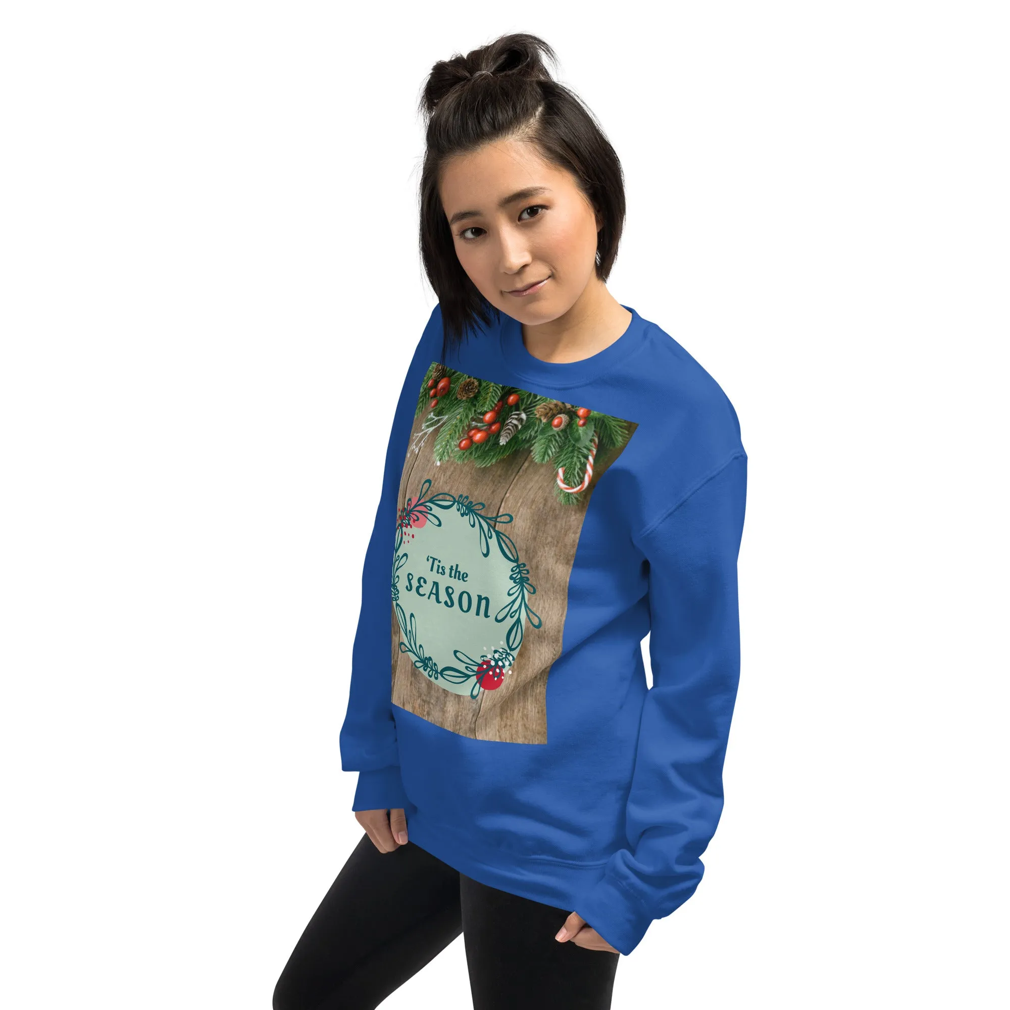 Tis The Season Christmas Sweatshirt (Glamourange Christmas Sweatshirt Womens)