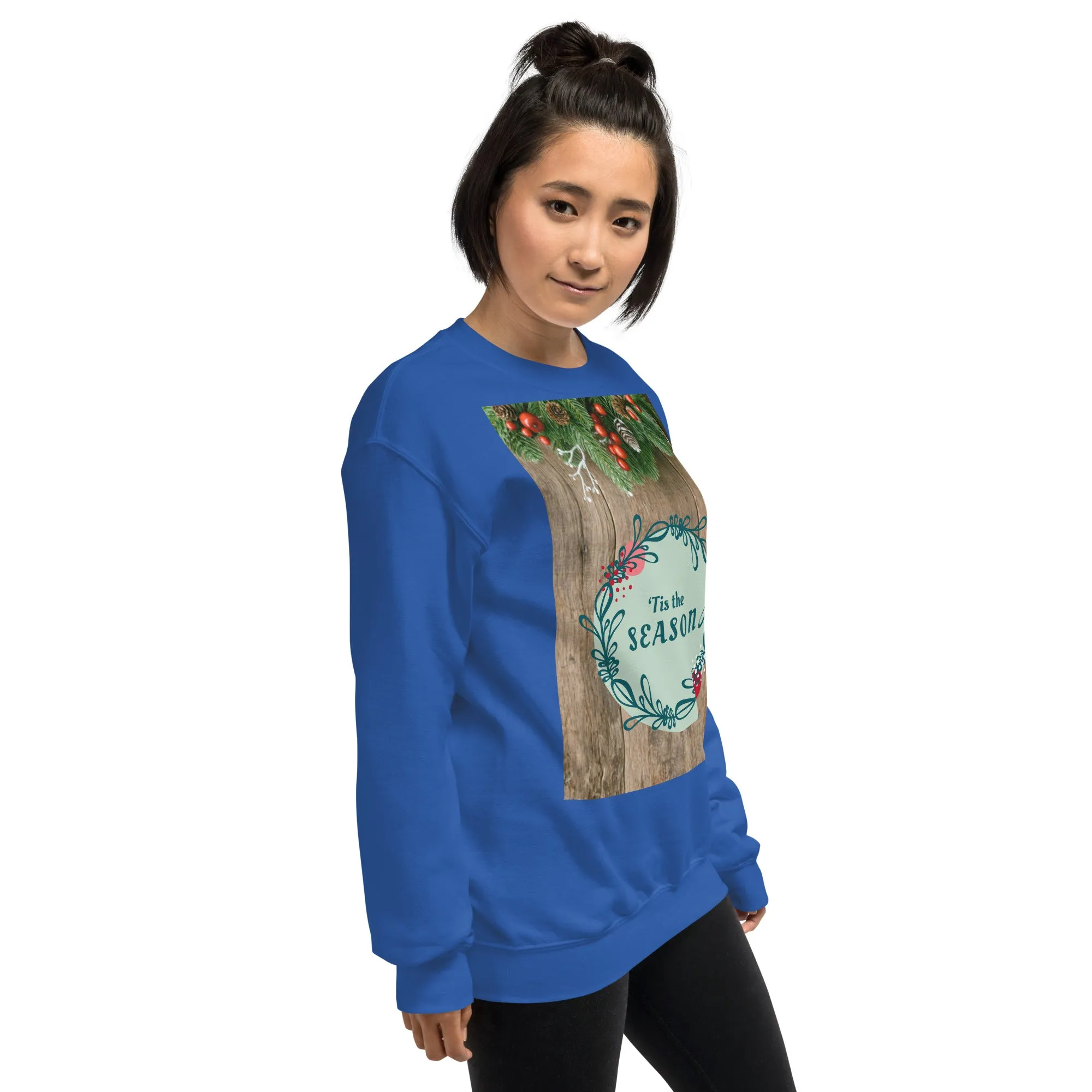 Tis The Season Christmas Sweatshirt (Glamourange Christmas Sweatshirt Womens)