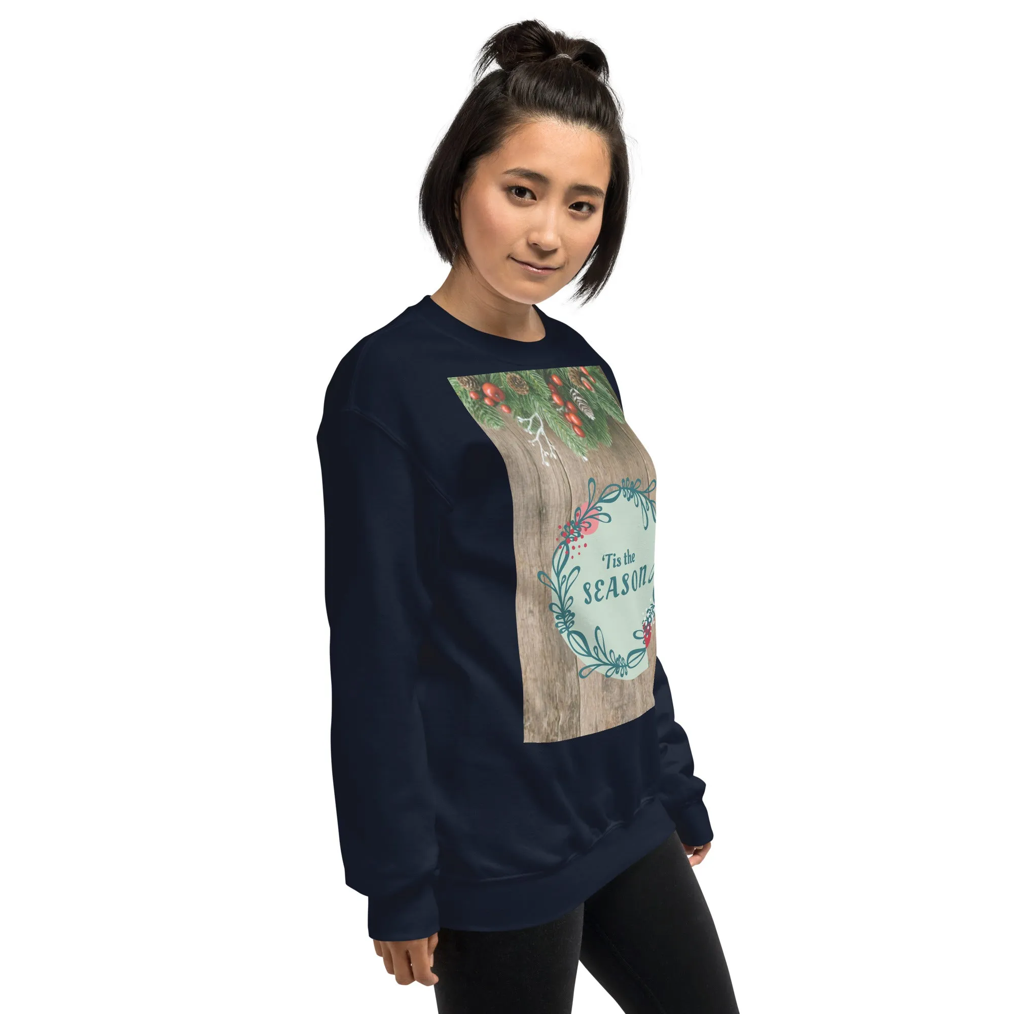 Tis The Season Christmas Sweatshirt (Glamourange Christmas Sweatshirt Womens)