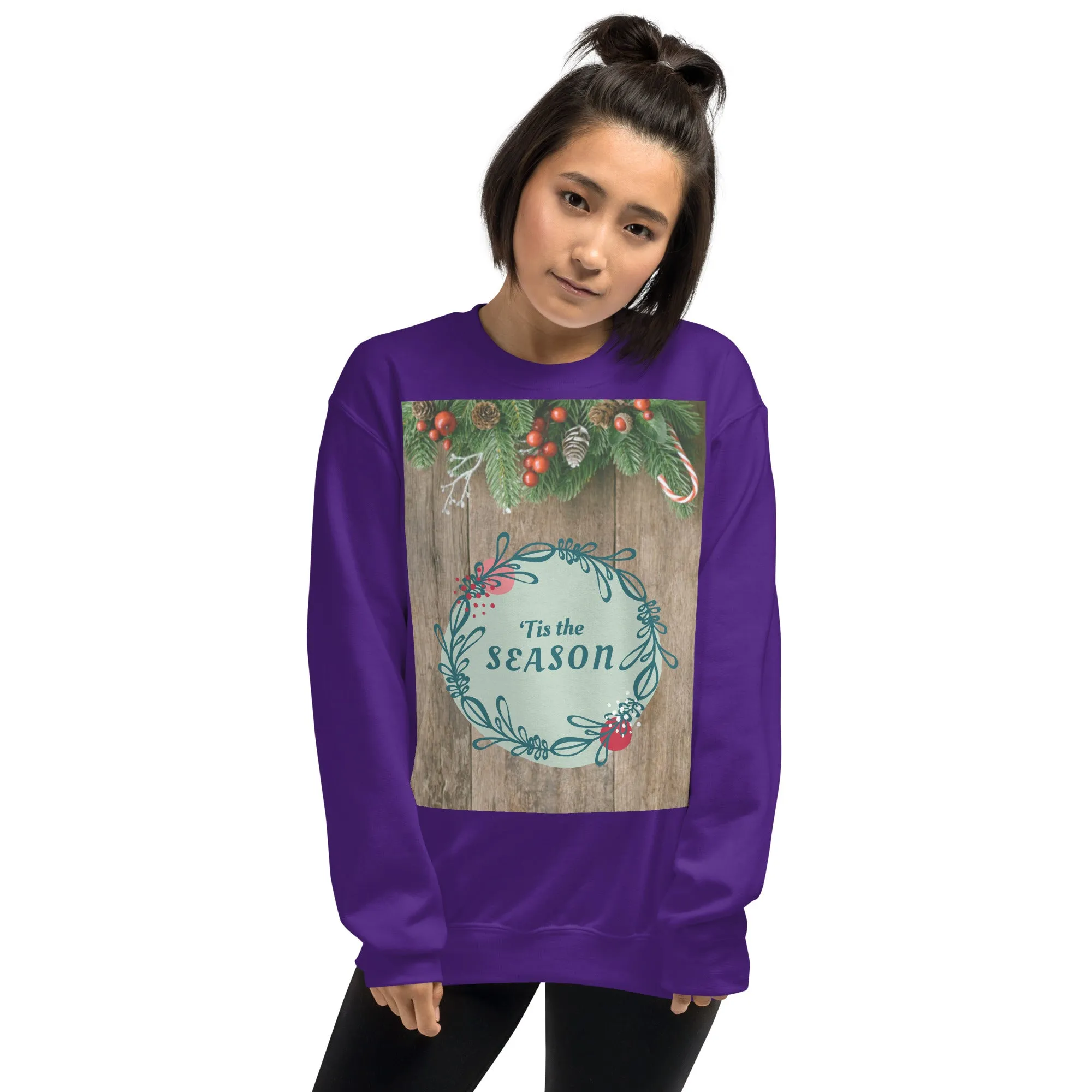 Tis The Season Christmas Sweatshirt (Glamourange Christmas Sweatshirt Womens)