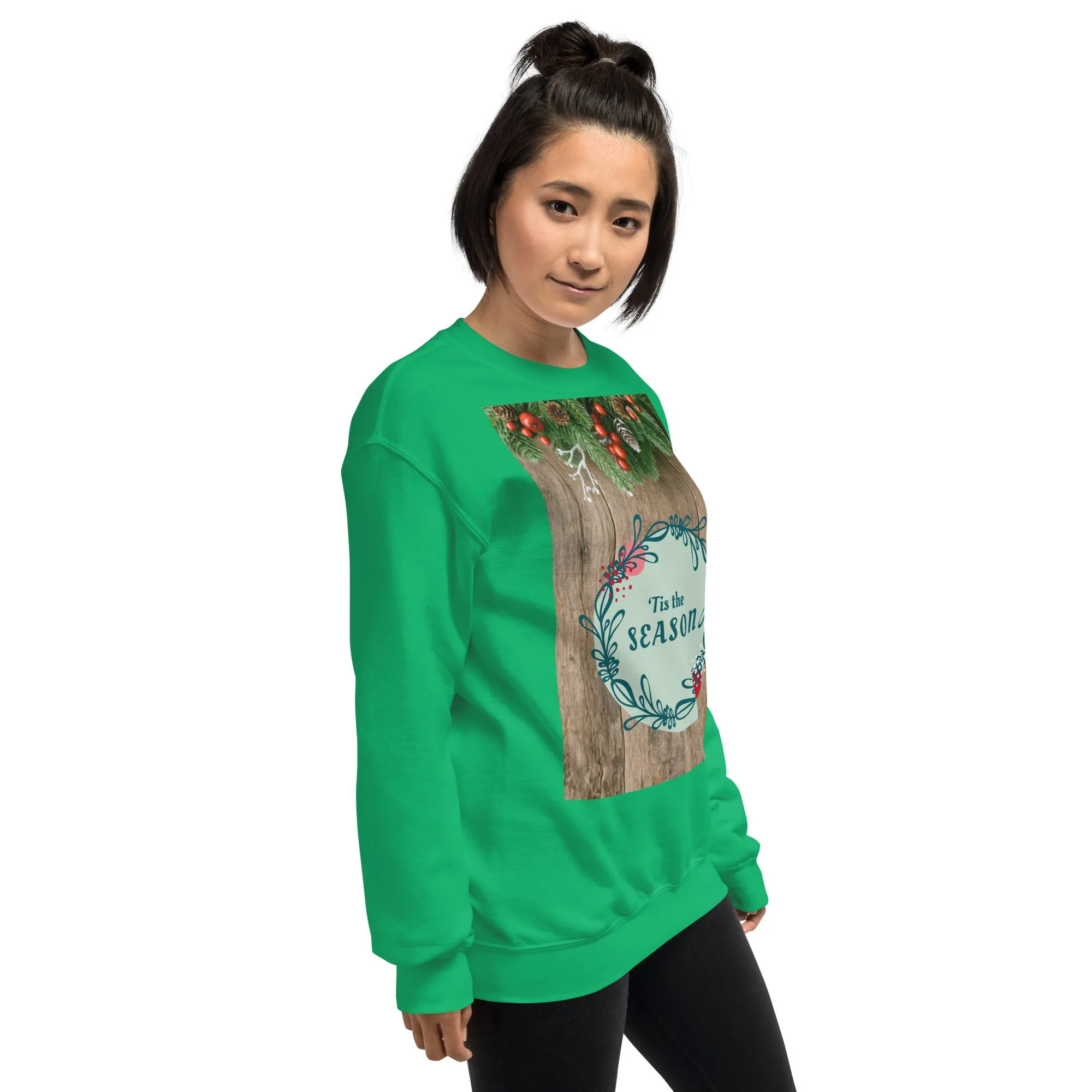 Tis The Season Christmas Sweatshirt (Glamourange Christmas Sweatshirt Womens)
