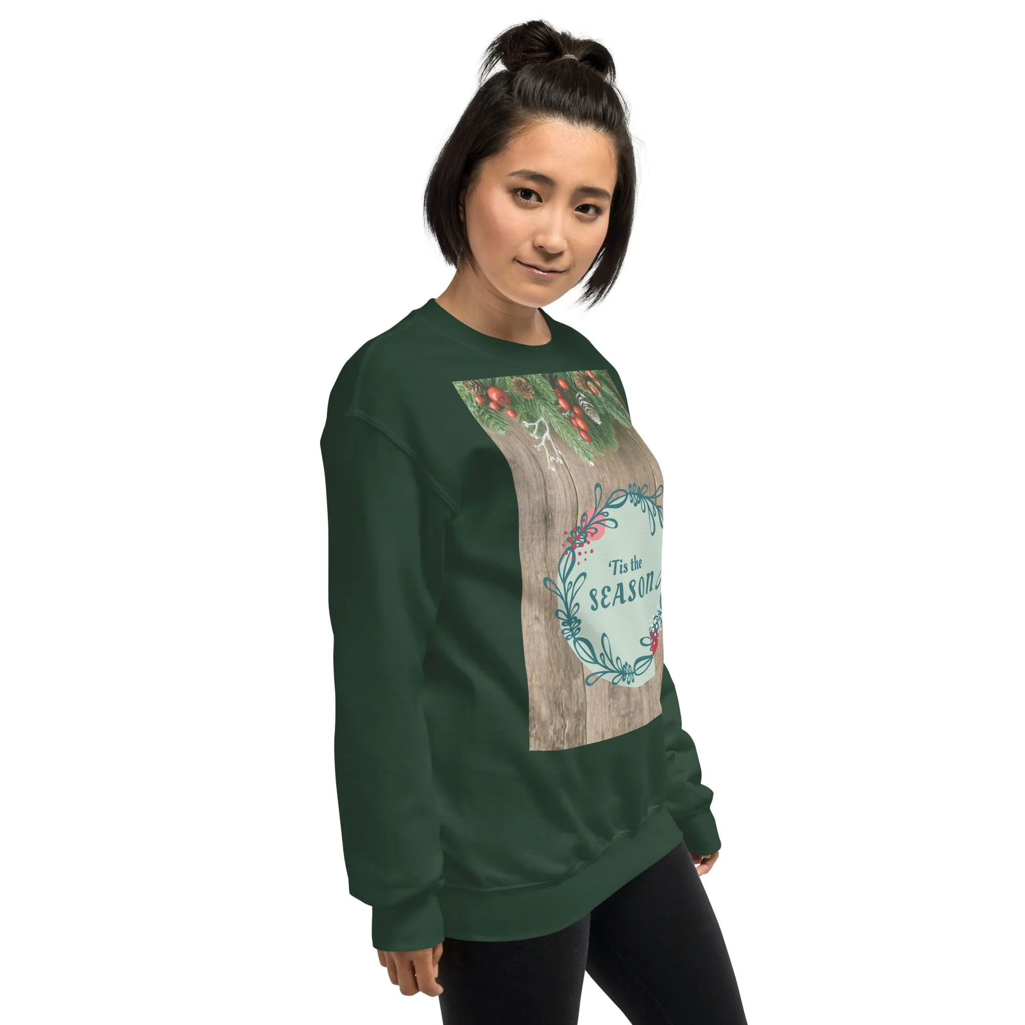 Tis The Season Christmas Sweatshirt (Glamourange Christmas Sweatshirt Womens)