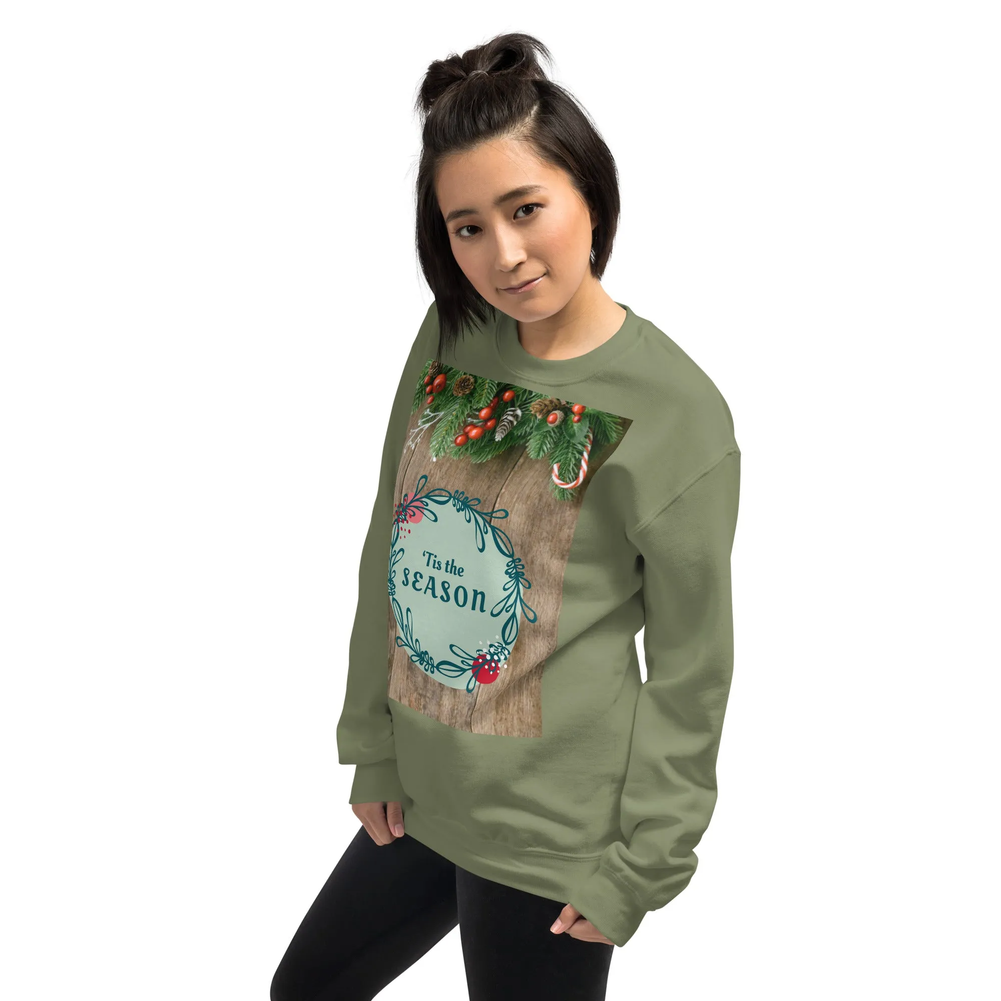 Tis The Season Christmas Sweatshirt (Glamourange Christmas Sweatshirt Womens)