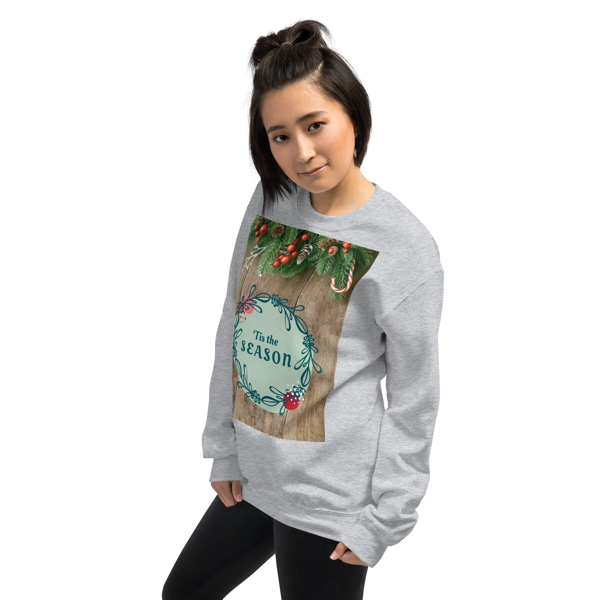 Tis The Season Christmas Sweatshirt (Glamourange Christmas Sweatshirt Womens)