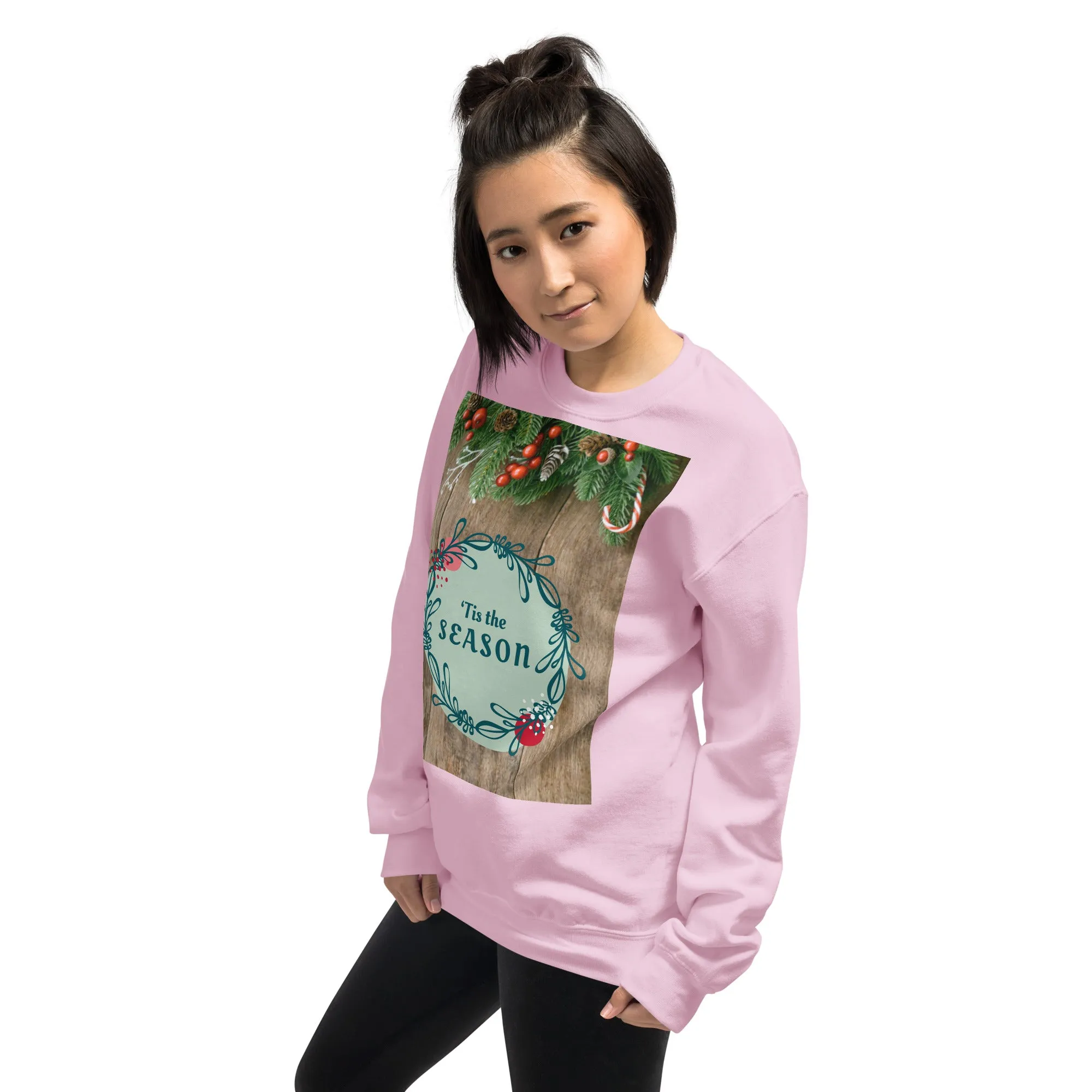Tis The Season Christmas Sweatshirt (Glamourange Christmas Sweatshirt Womens)