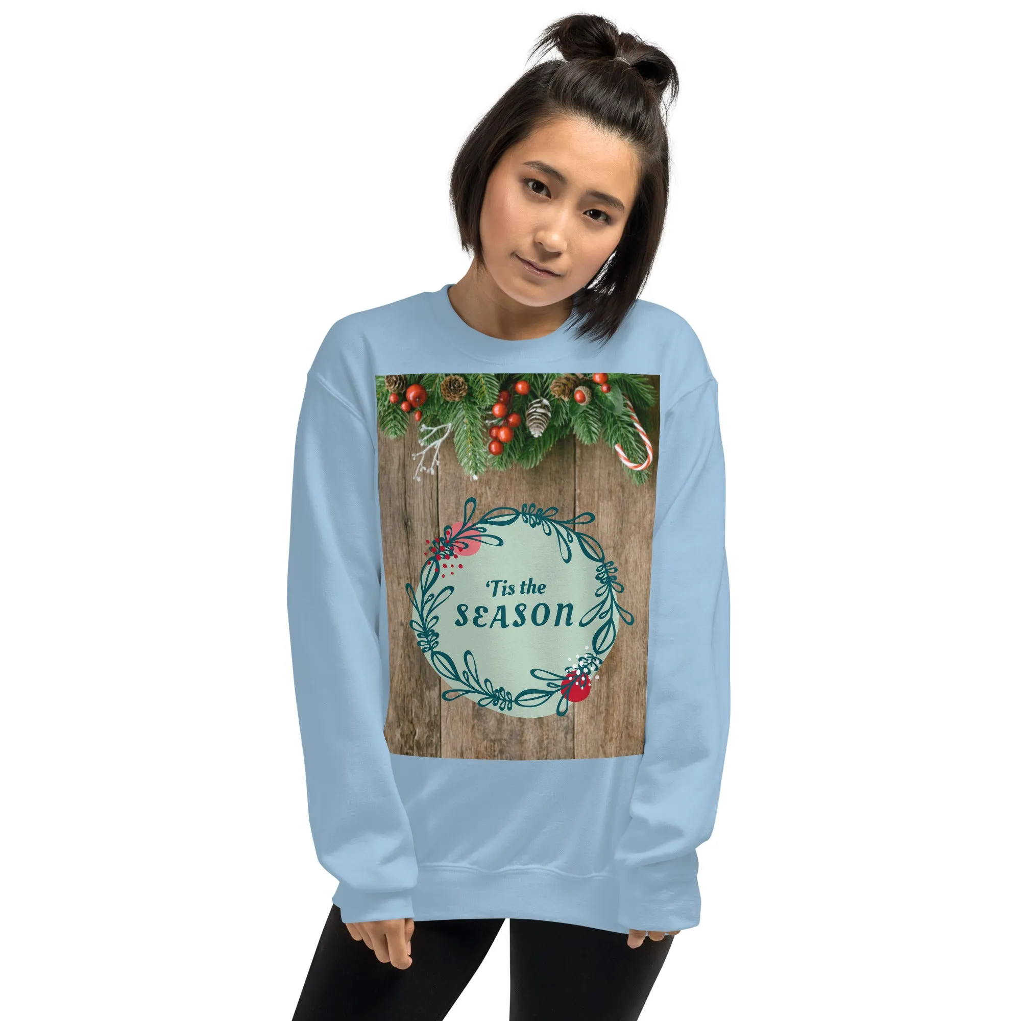 Tis The Season Christmas Sweatshirt (Glamourange Christmas Sweatshirt Womens)