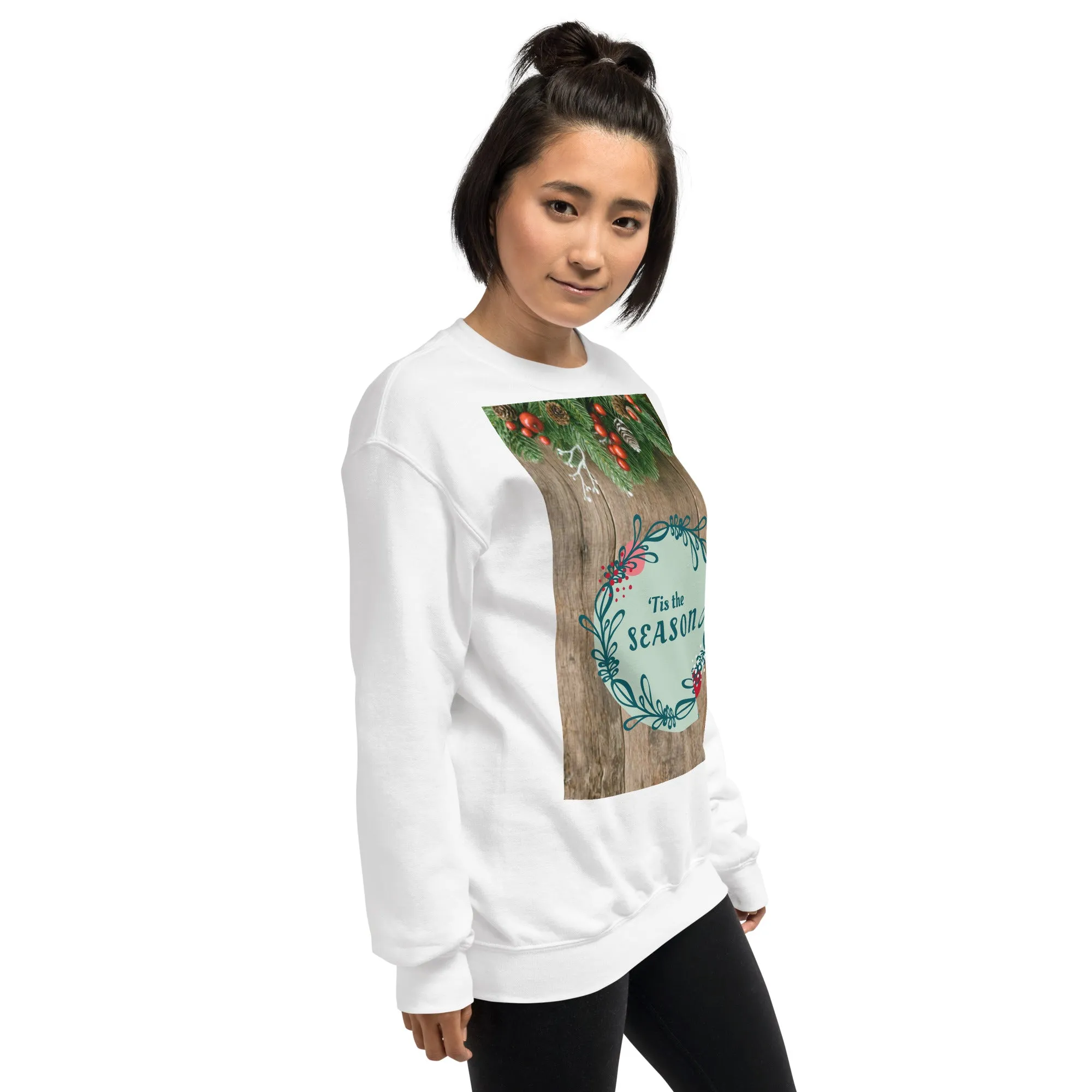 Tis The Season Christmas Sweatshirt (Glamourange Christmas Sweatshirt Womens)