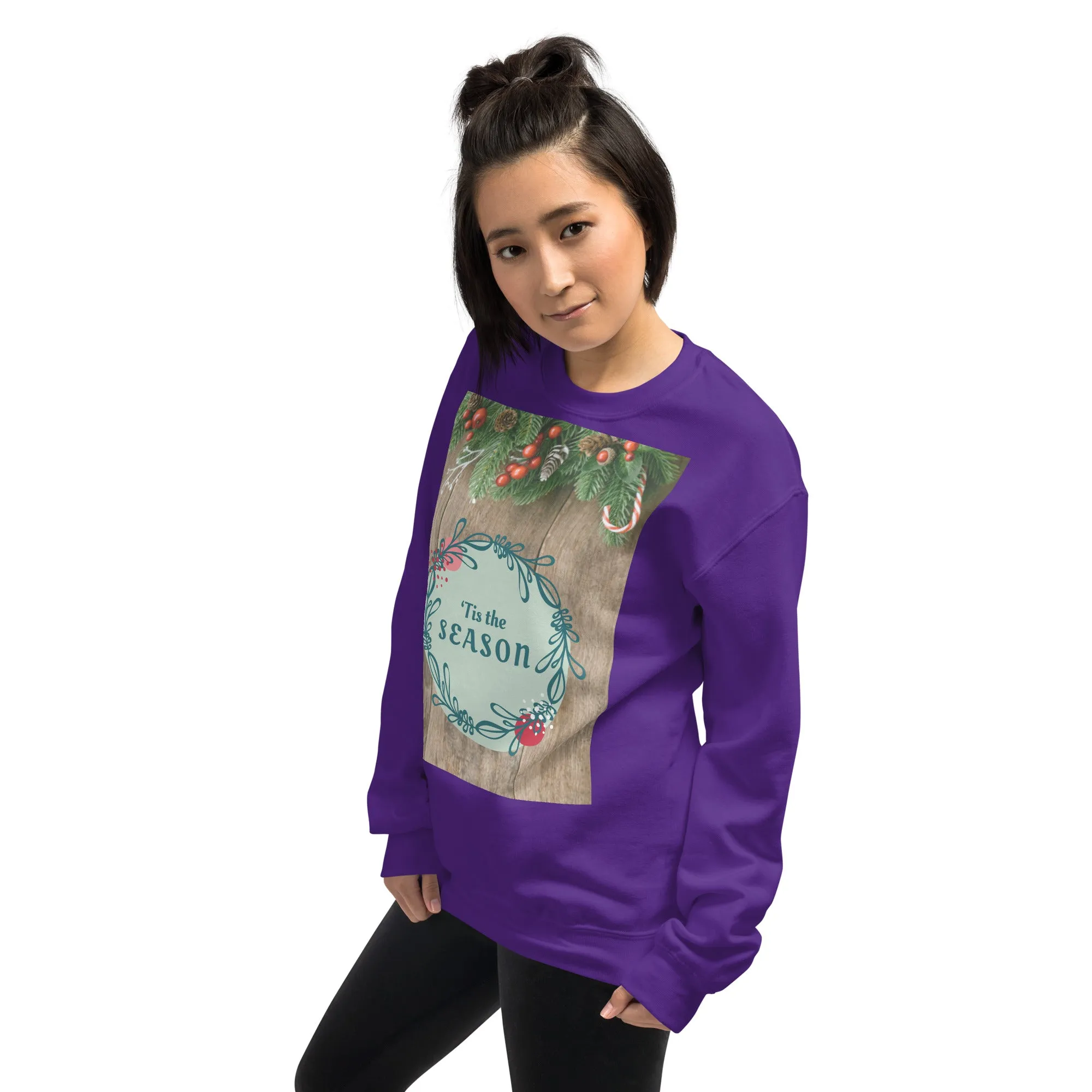 Tis The Season Christmas Sweatshirt (Glamourange Christmas Sweatshirt Womens)